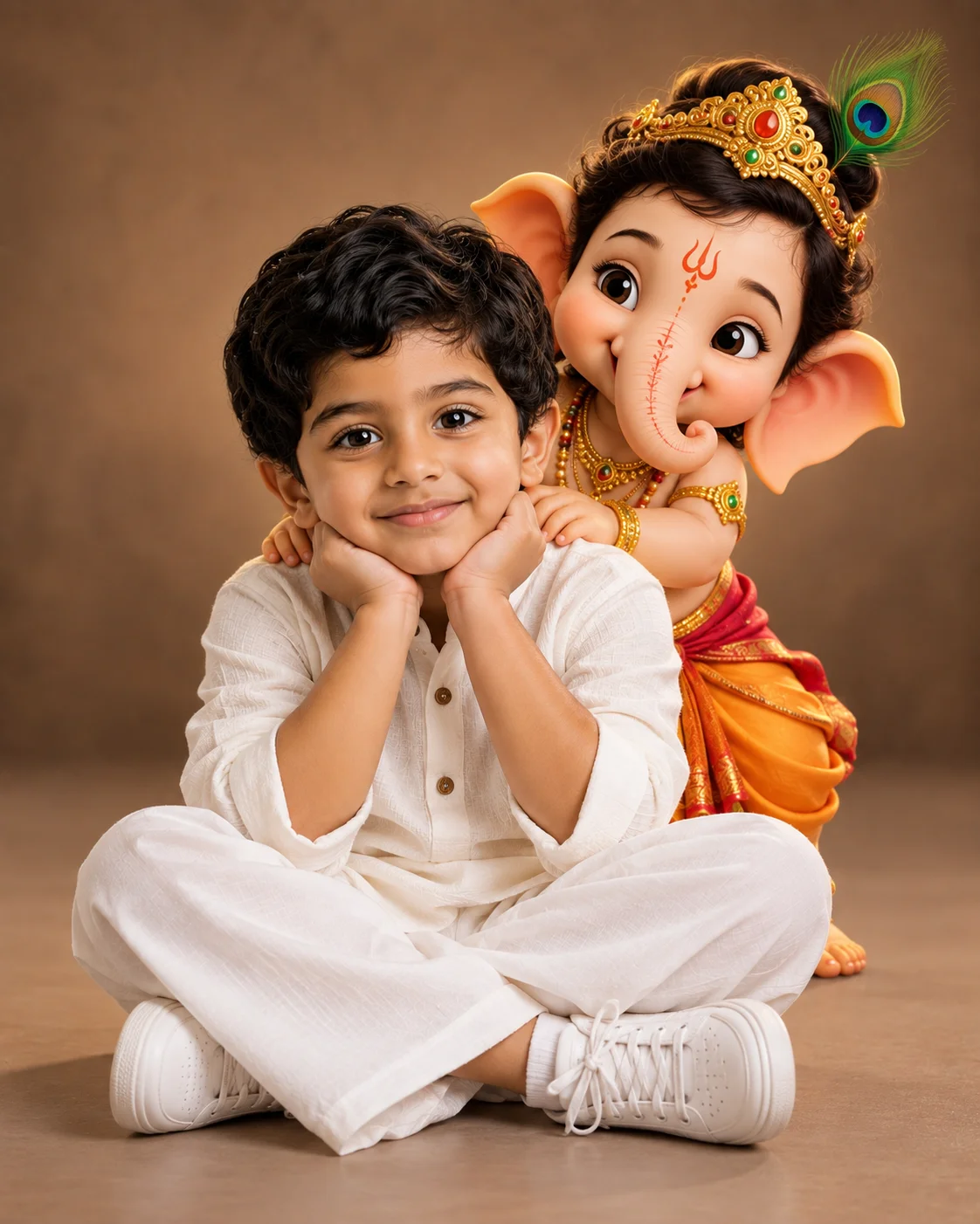 Modern Baby & 3D Little Ganesh AI Photo Prompt